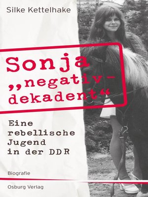 cover image of Sonja "negativ--dekadent"